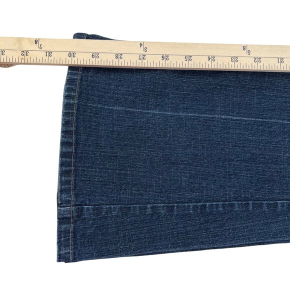 Mudd Vintage Y2k Flare Leg Jeans size 5 jr Dark Wash - Picture 10 of 11